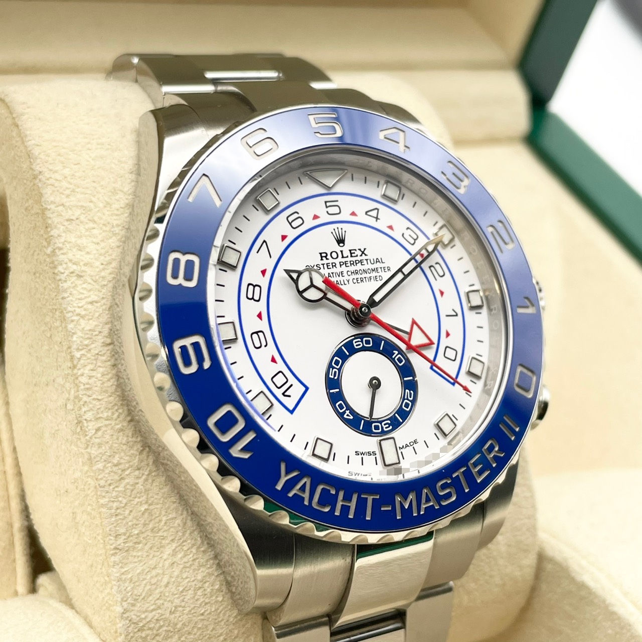ロレックス ヨットマスター II 116680 ホワイト ステンレススチール 44ｍｍ