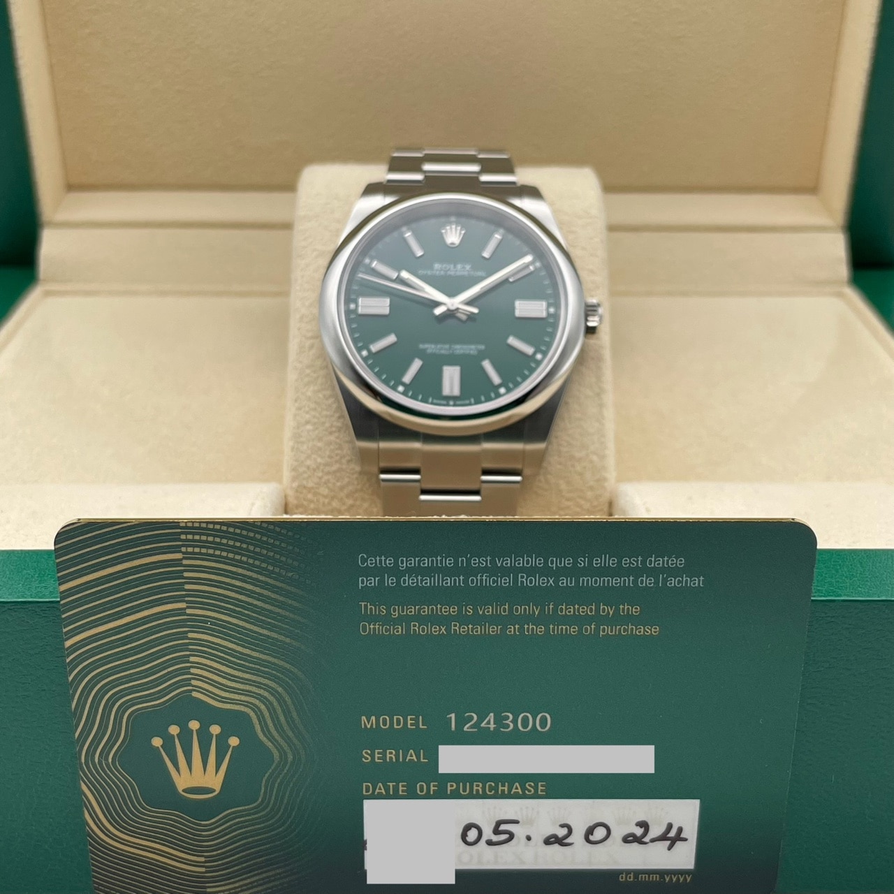 ロレックス オイスターパーペチュアル 124300 オイスターブレスレット