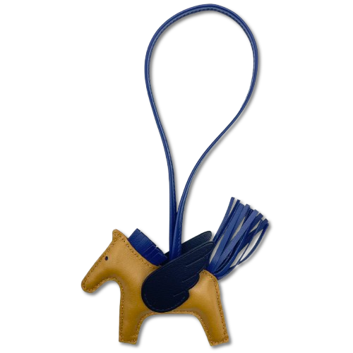 エルメス ペガサスチャーム PM セサミ/ノワール/ブルーサフィール B刻印