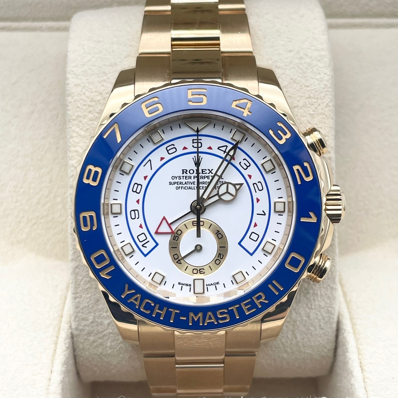 ロレックス ヨットマスター II 116688 ホワイト イエローゴールド 44ｍｍ