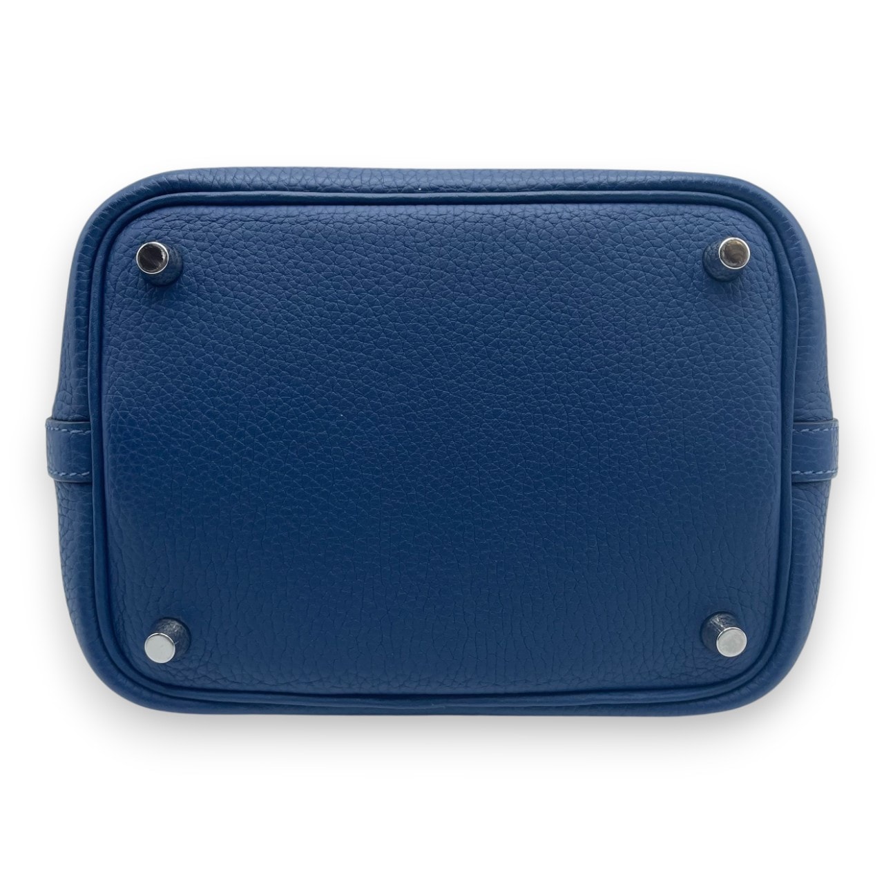 エルメス ピコタンロック エクラ PM ディープブルー/アネモネ トリヨンクレマンス/スイフト シルバー金具 D刻印