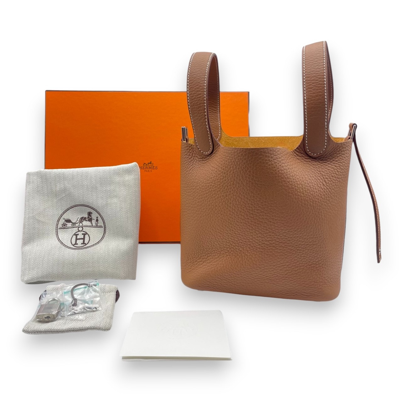 エルメス ピコタンロック PM ゴールド トリヨンクレマンス シルバー金具 K刻印