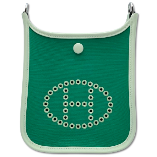 エルメス ネオエヴリン TPM ブルーアズテック/ミント/ヴェールフィズ トワルオフィシエ/スイフト シルバー金具 W刻印