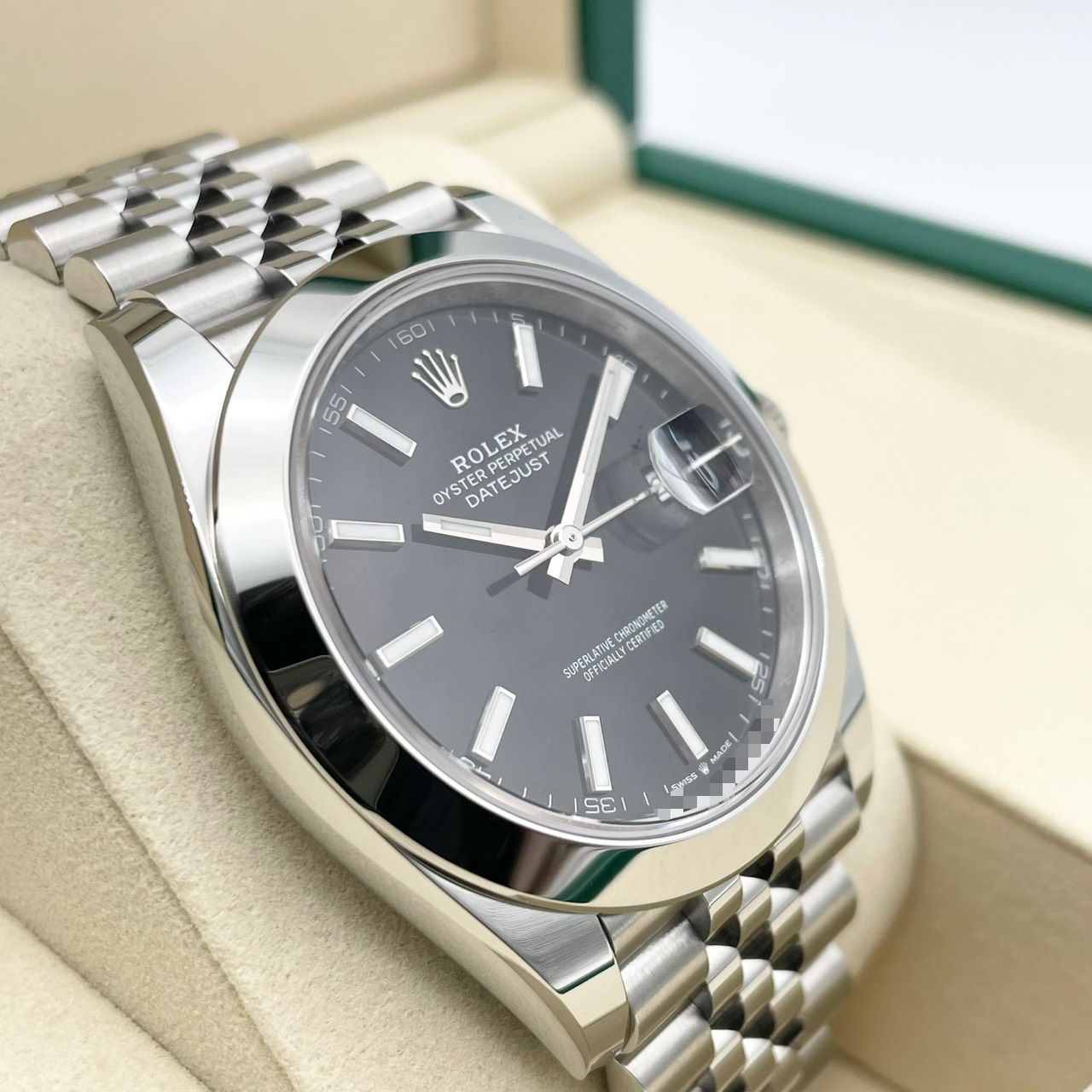 ロレックス デイトジャスト 126300 ブラック ジュビリーブレスレット 41mm