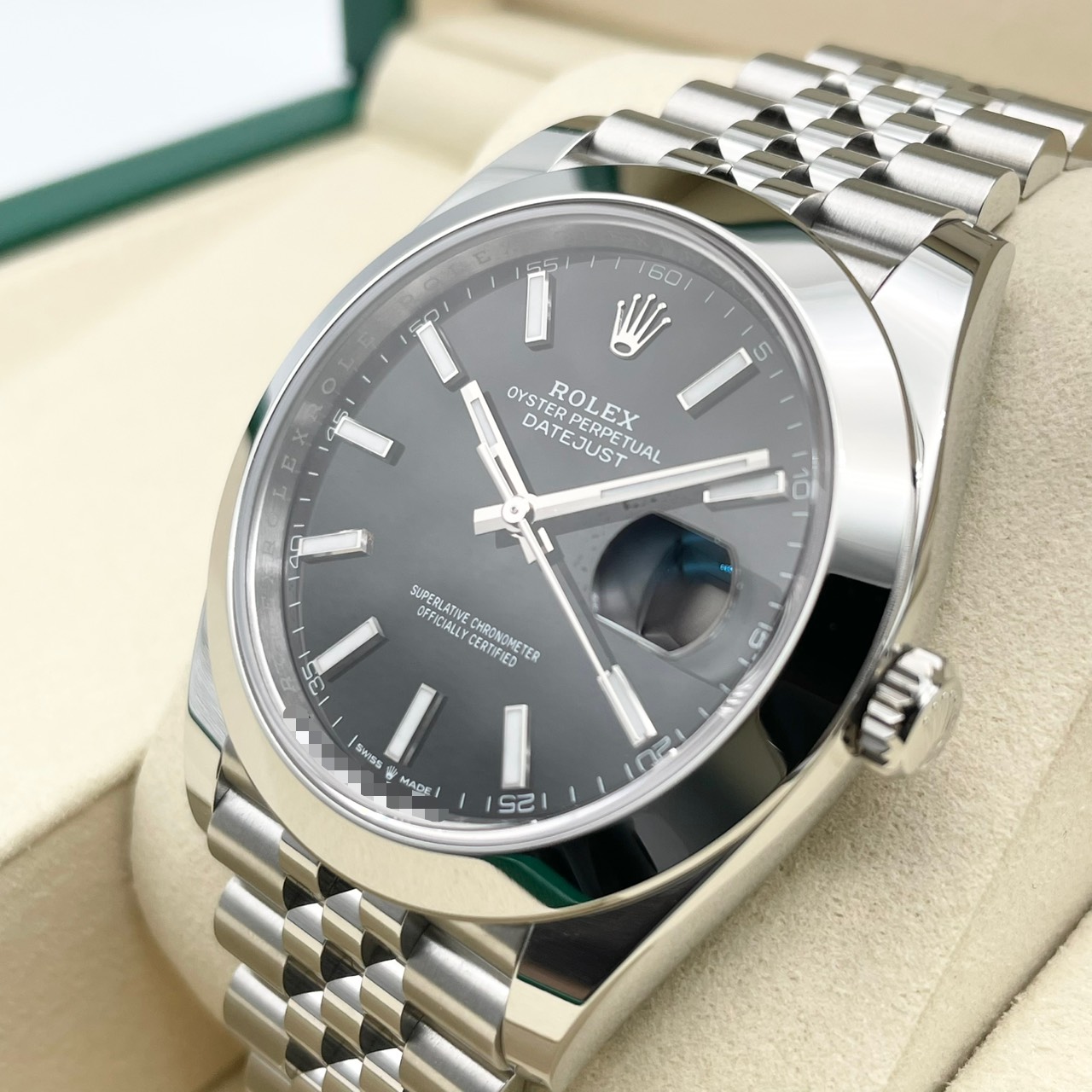 ロレックス デイトジャスト 126300 ブラック ジュビリーブレスレット 41mm