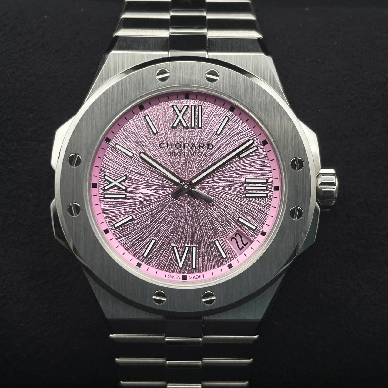 ショパール アルパイン イーグル 298600-3022 ステンレススチール ピンク 41mm