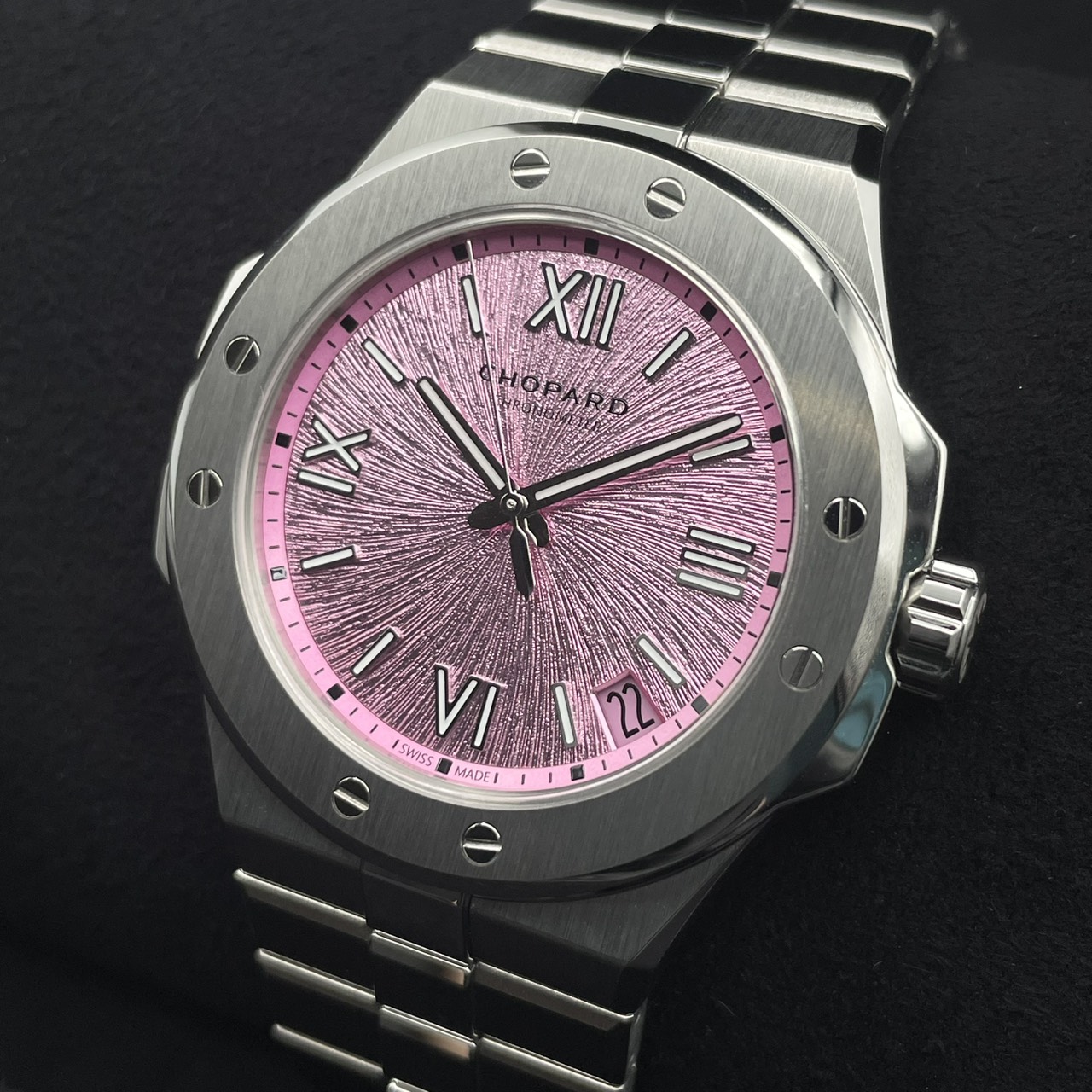 ショパール アルパイン イーグル 298600-3022 ステンレススチール ピンク 41mm