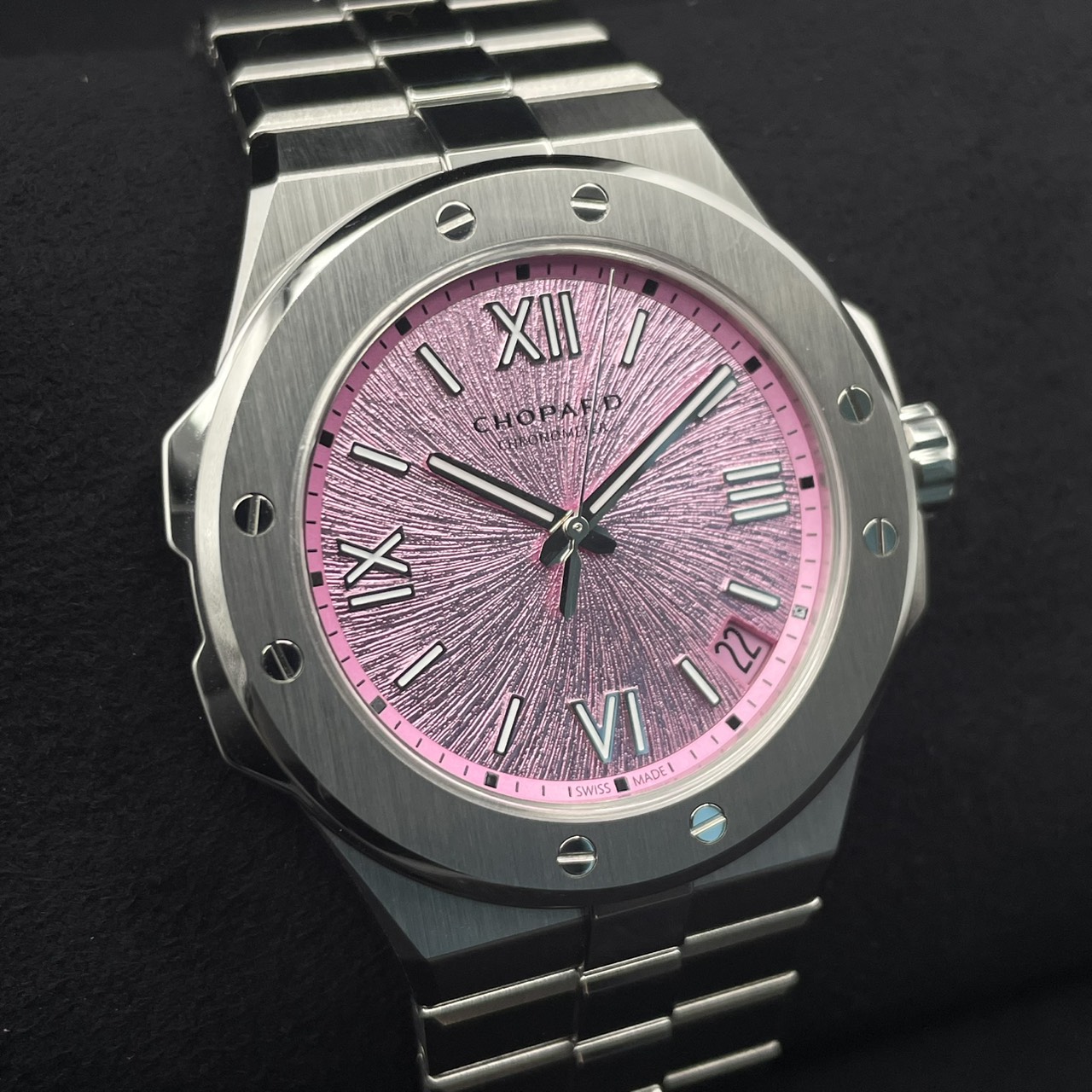 ショパール アルパイン イーグル 298600-3022 ステンレススチール ピンク 41mm