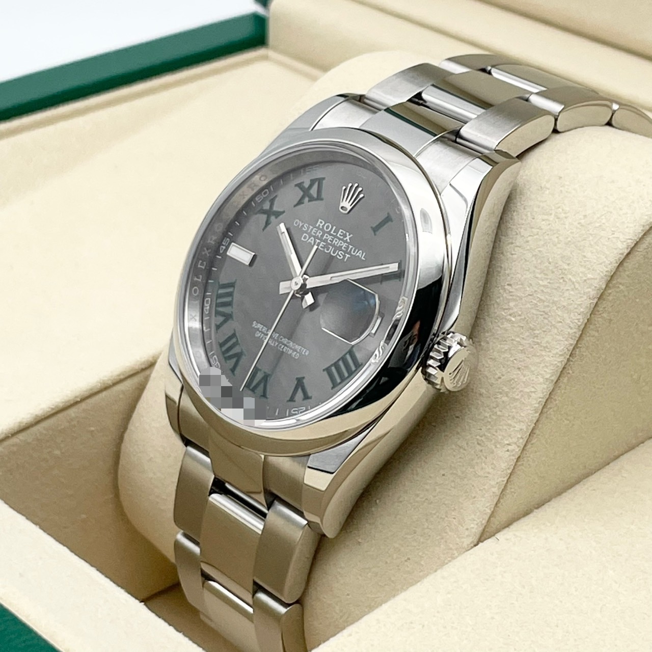ロレックス デイトジャスト 126200 スレートローマ オイスターブレス 36mm