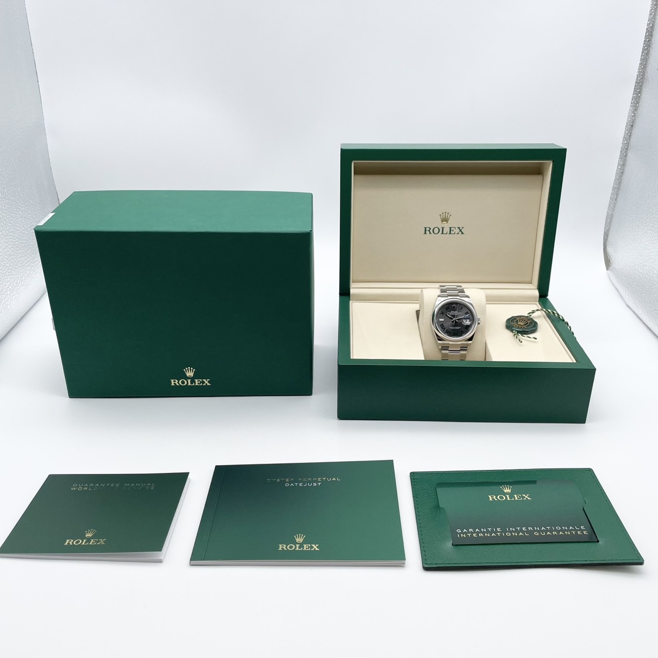 ロレックス デイトジャスト 126200 スレートローマ オイスターブレス 36mm