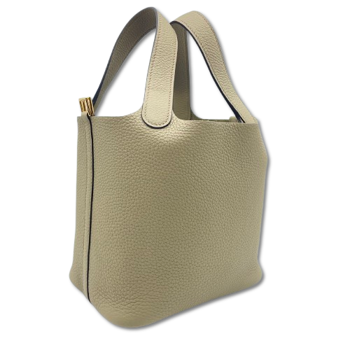 エルメス ピコタンロック PM ベージュマルファ トリヨンクレマンス ゴールド金具 K刻印