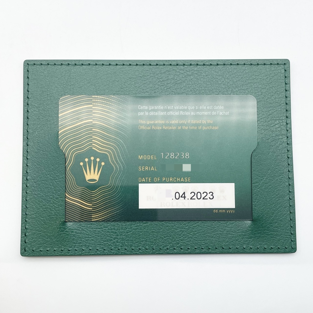 ロレックス デイデイト 128238A グリーンオンブレ 10Pダイヤ プレジデントブレスレット 36mm