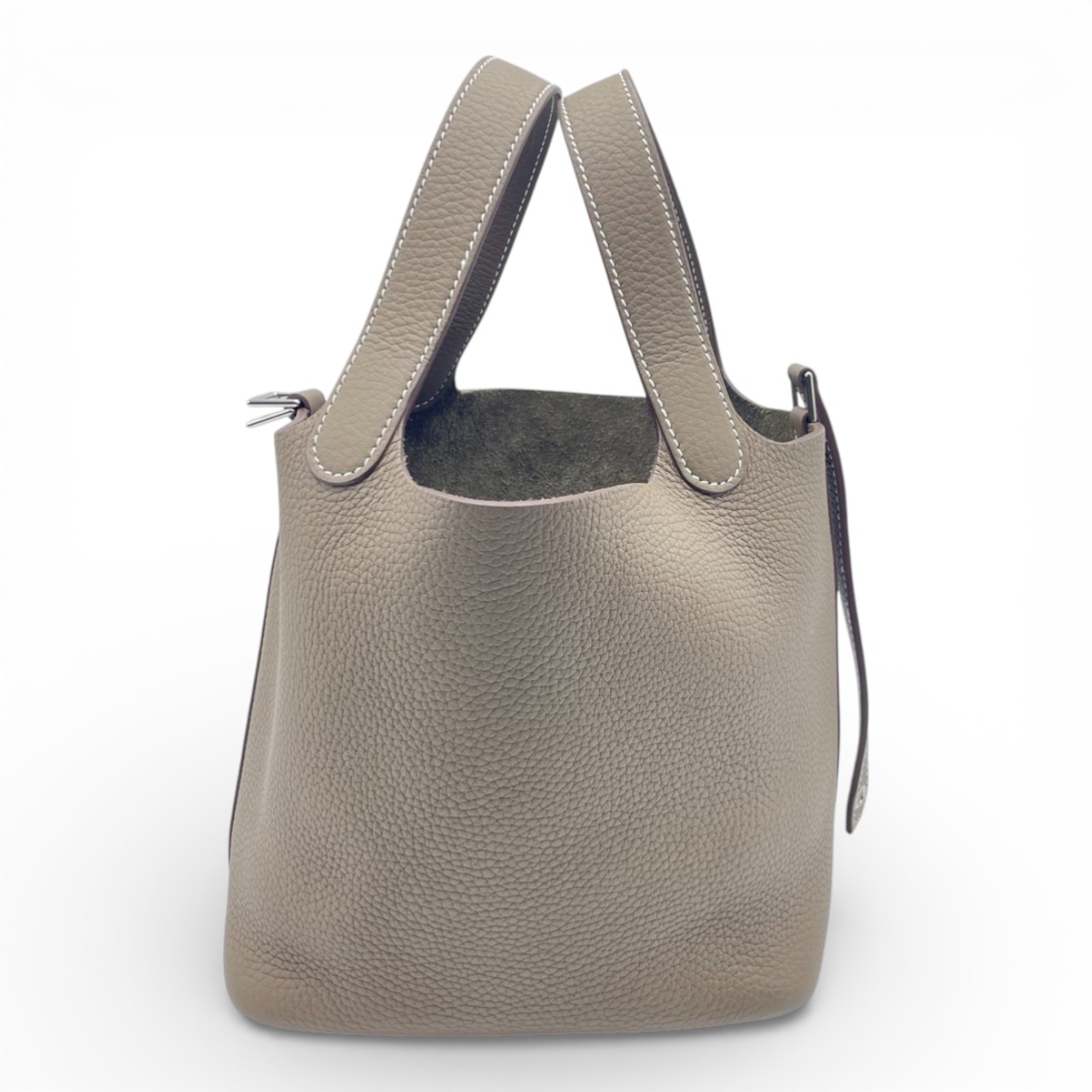 エルメス ピコタンロック PM エトゥープ トリヨンクレマンス シルバー