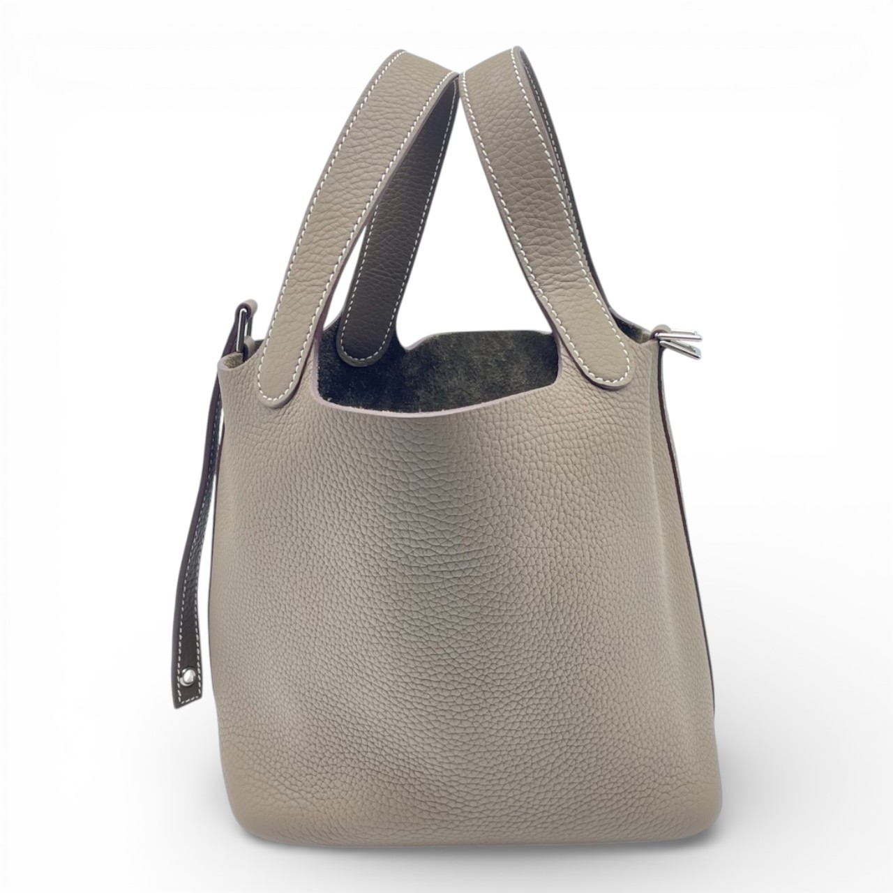 エルメス ピコタンロック PM エトゥープ トリヨンクレマンス シルバー