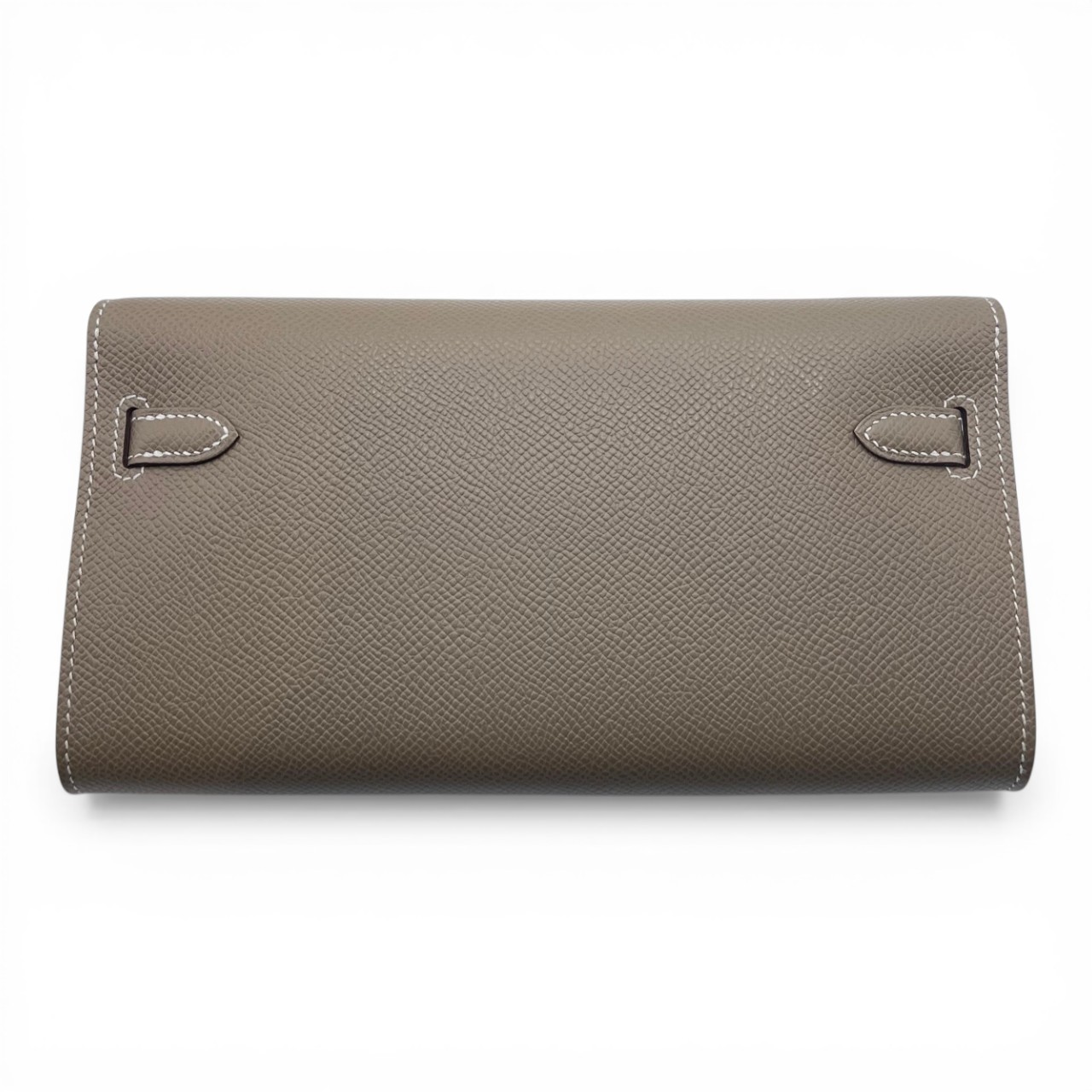 エルメス ケリートゥーゴー エトゥープ エプソン シルバー金具 K刻印