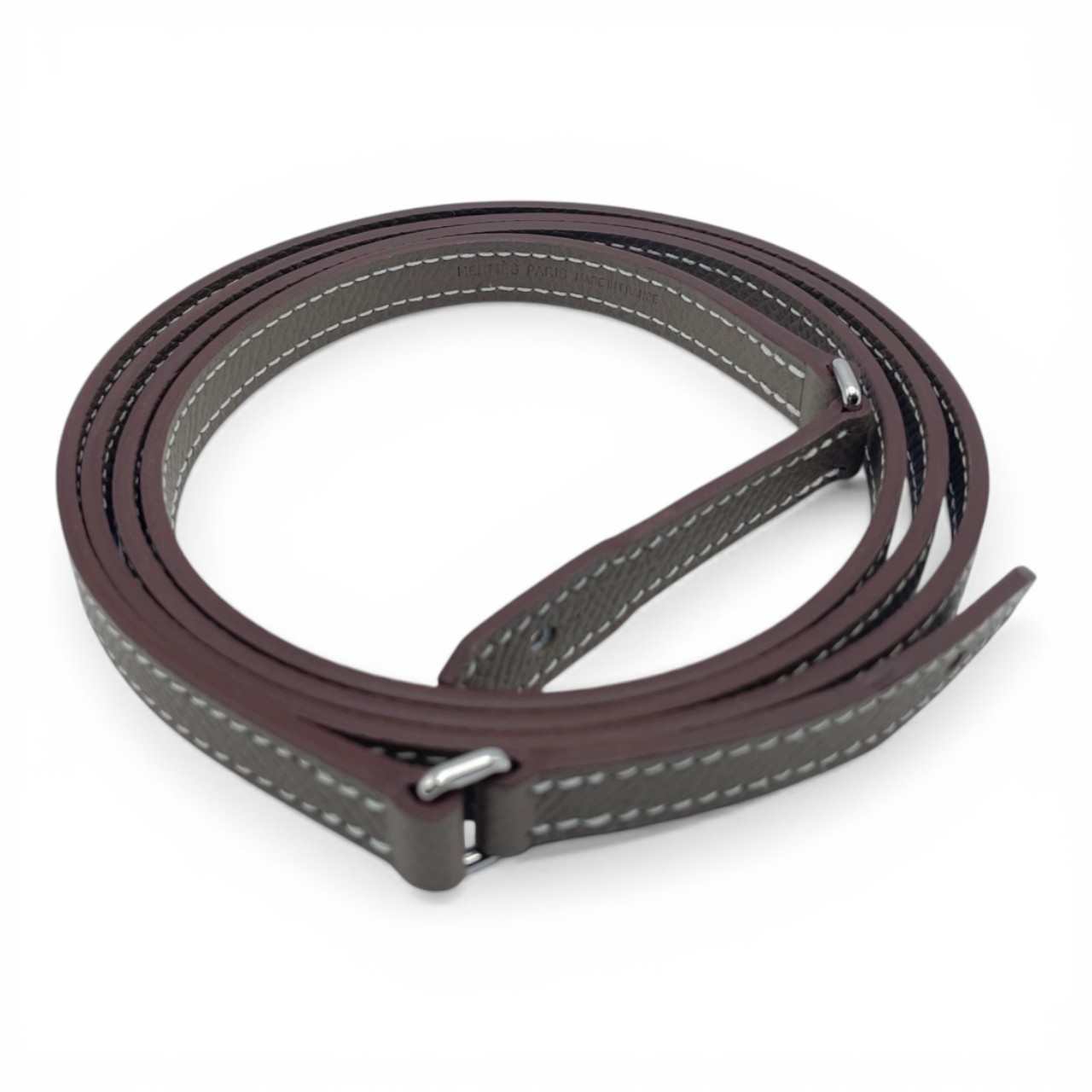 エルメス ケリートゥーゴー エトゥープ エプソン シルバー金具 K刻印