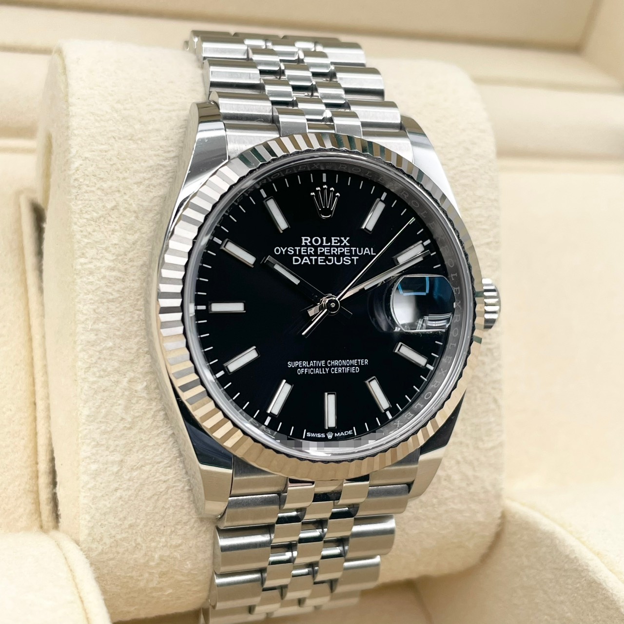 ロレックス デイトジャスト 126234 ブラック ジュビリーブレス 36mm