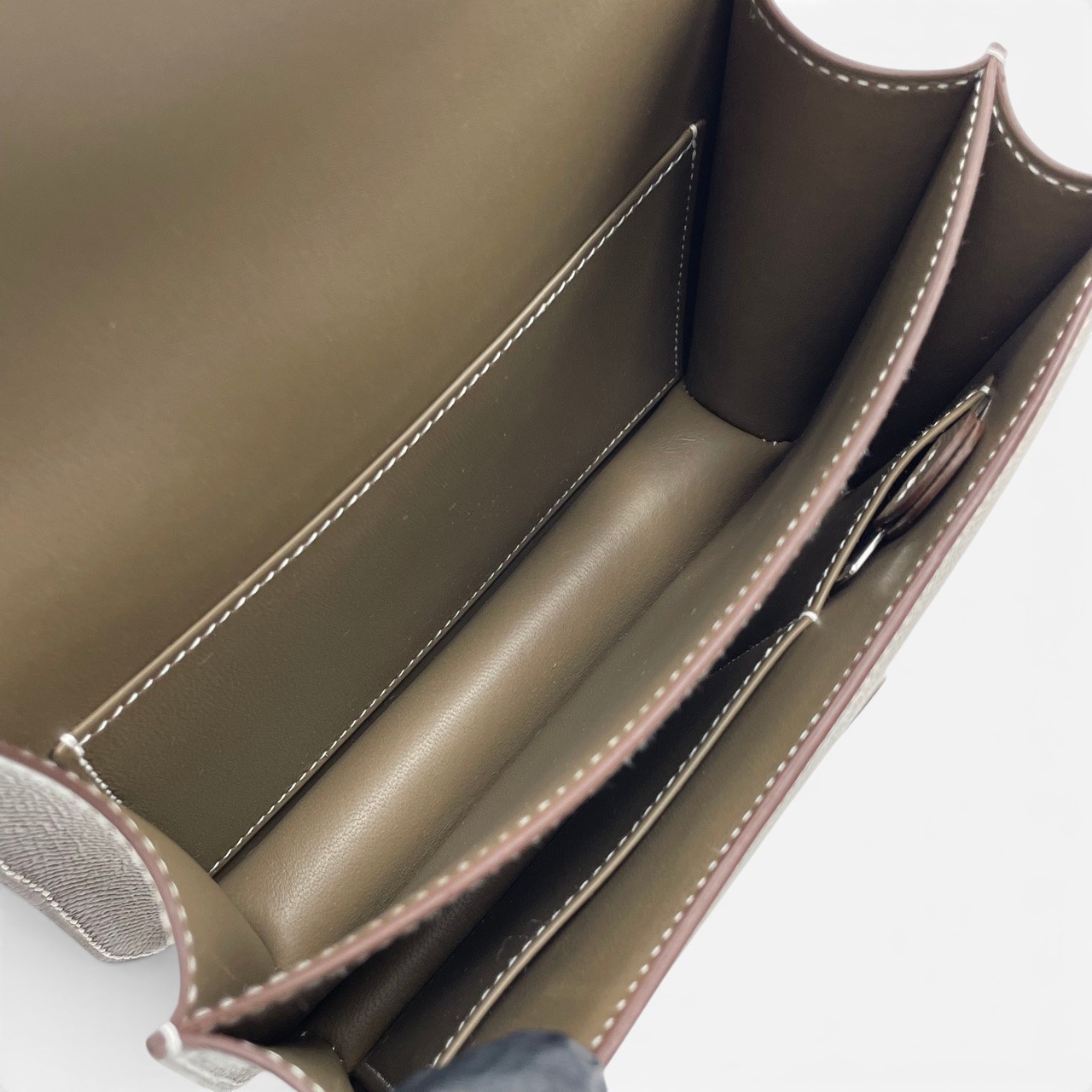 エルメス コンスタンス ミニ 18 エトゥープ エプソン シルバー金具 G