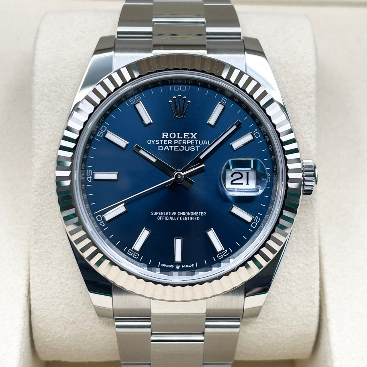 ロレックス デイトジャスト 126334  ブルー オイスターブレス 41mm