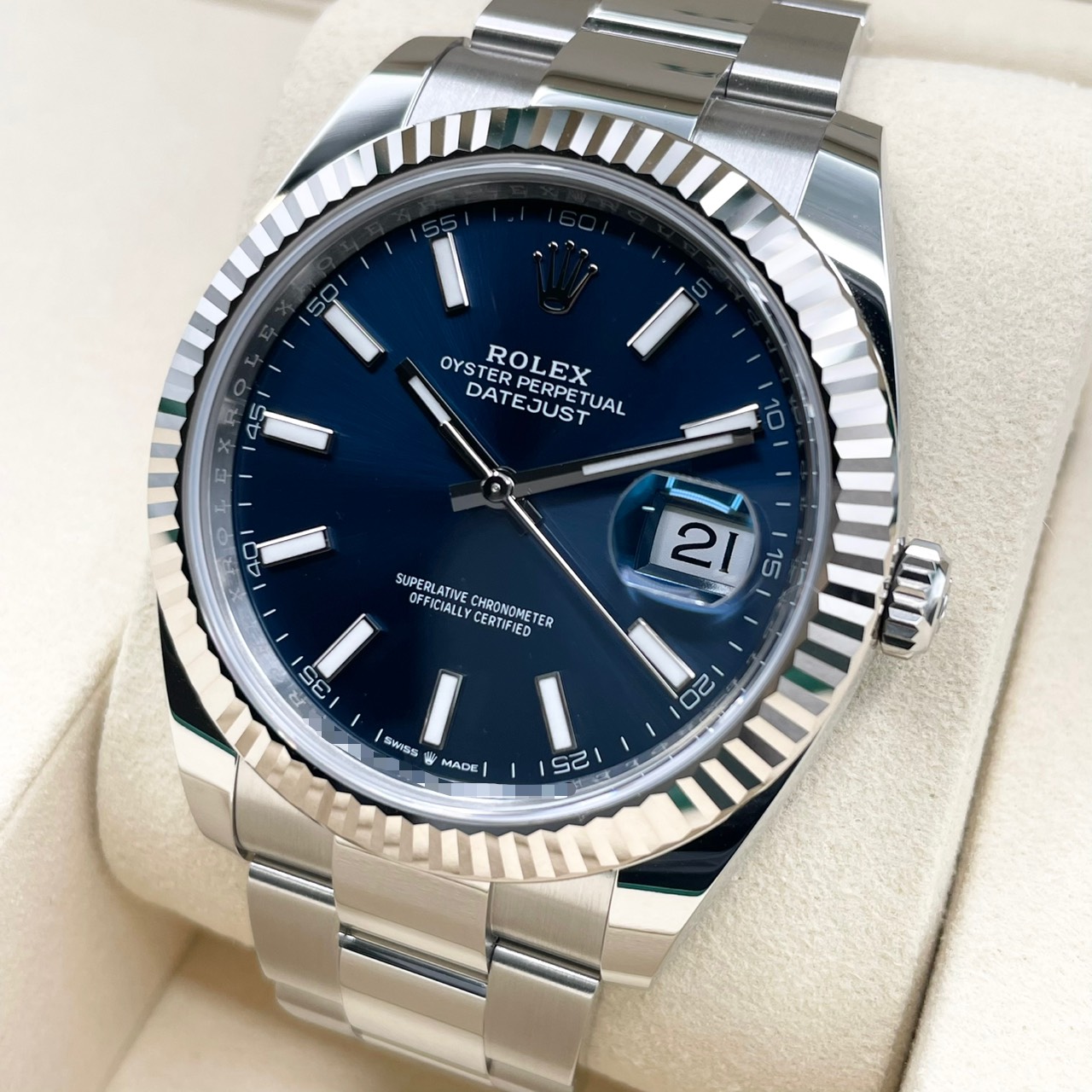 ロレックス デイトジャスト 126334  ブルー オイスターブレス 41mm