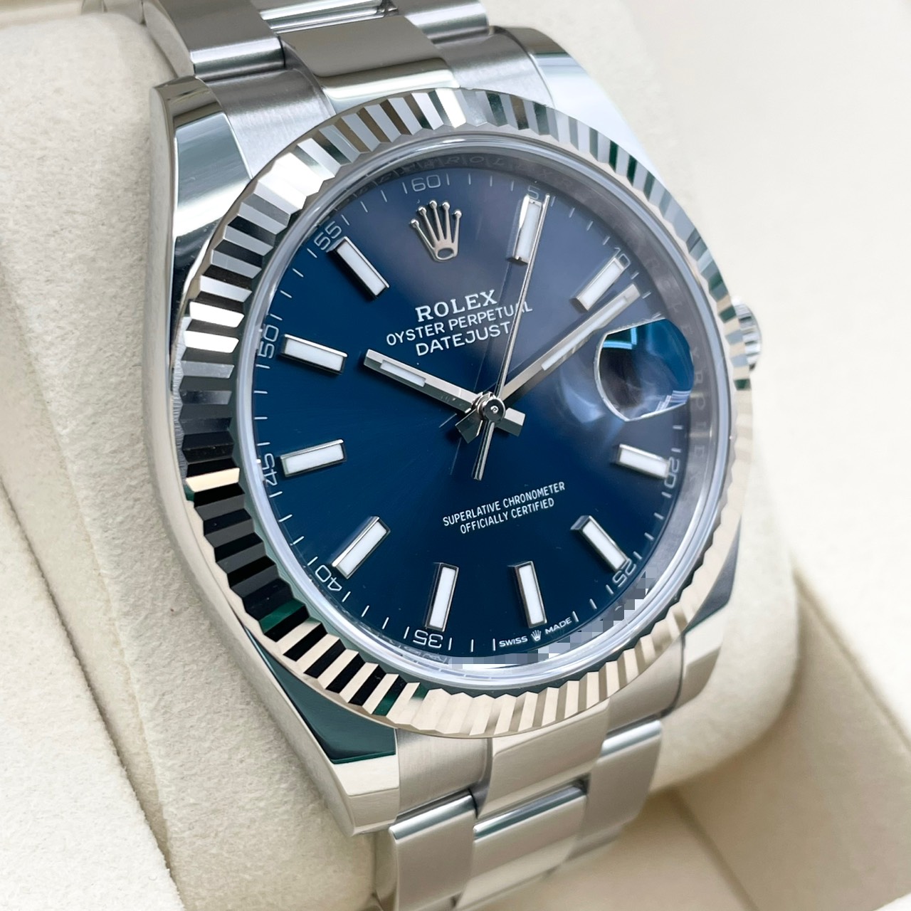 ロレックス デイトジャスト 126334  ブルー オイスターブレス 41mm