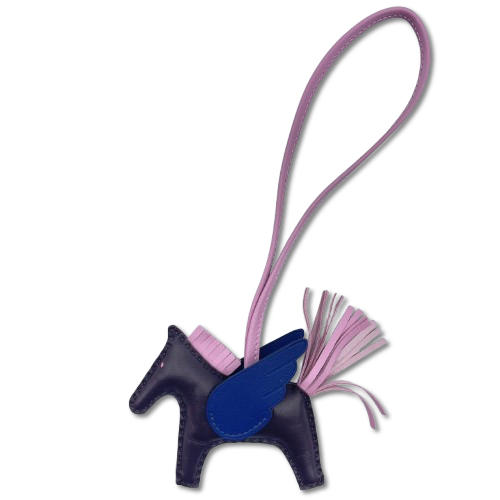 エルメス ペガサスチャーム PM ルージュセリエ/モーヴシルベストル/ブルーサフィール B刻印