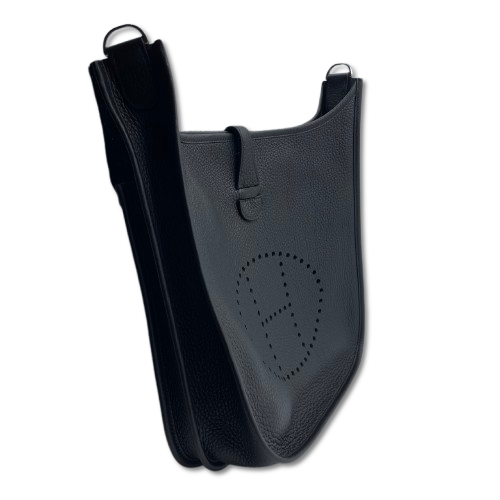 エルメス エヴリン PM ノワール トリヨンクレマンス シルバー金具 K刻印