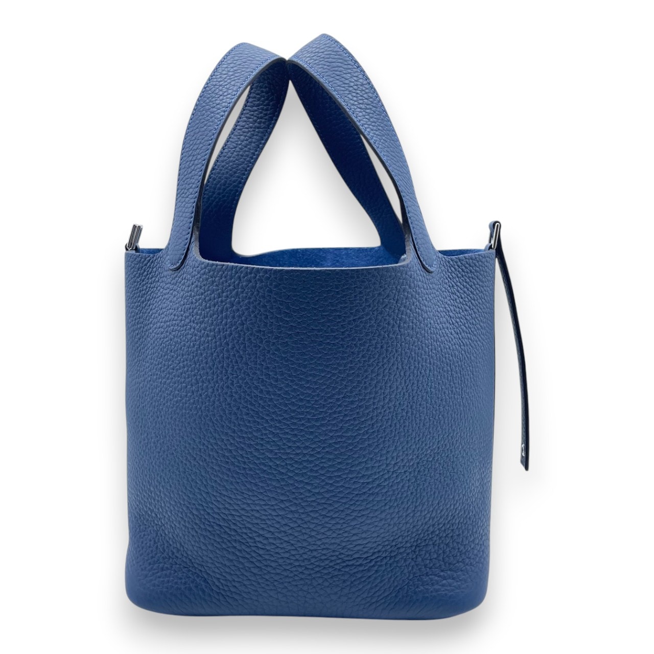 エルメス ピコタンロック PM 18 トリヨン ブルーペール シルバー金具 W