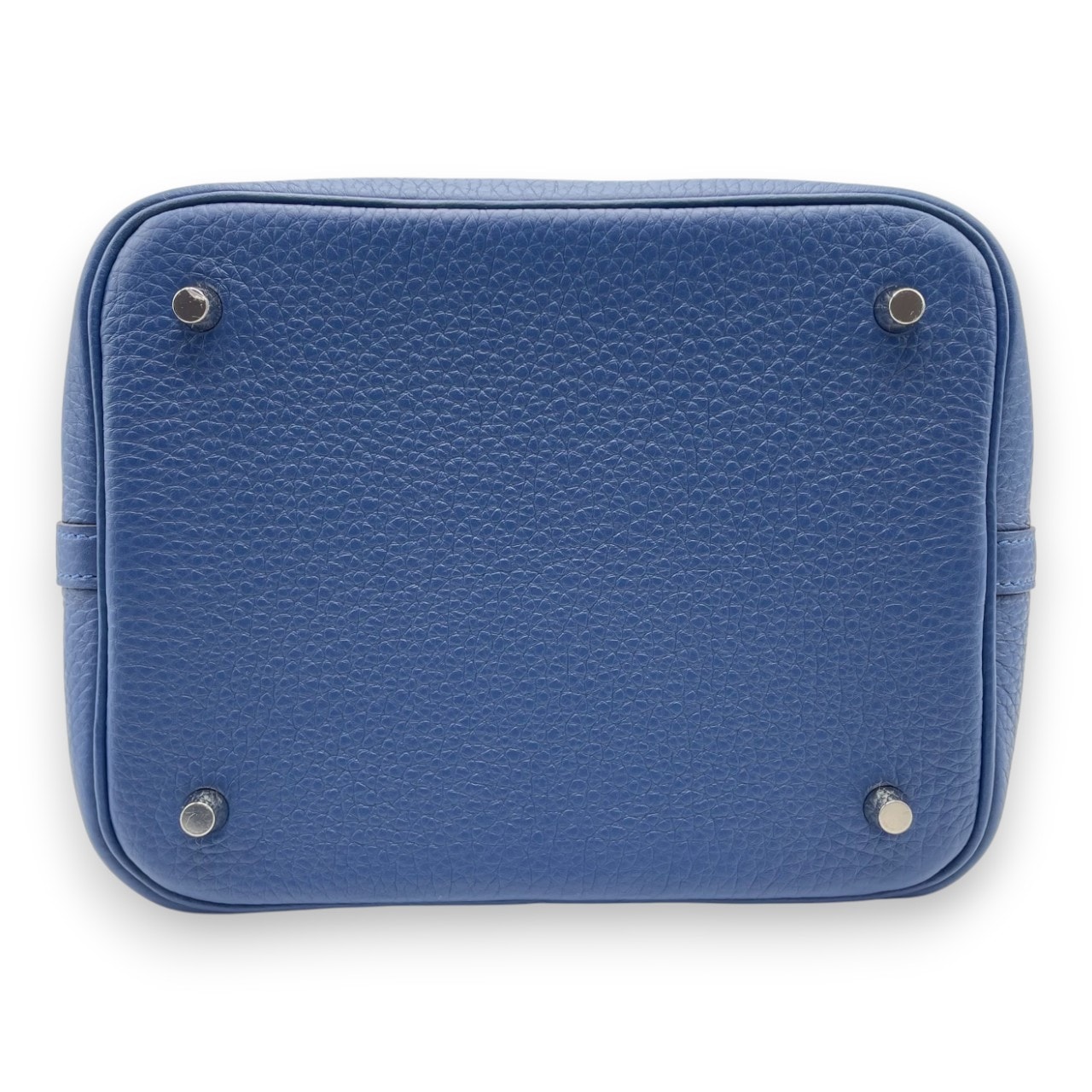 エルメス ピコタンロック MM ブルータイ トリヨンクレマンス シルバー金具 W刻印