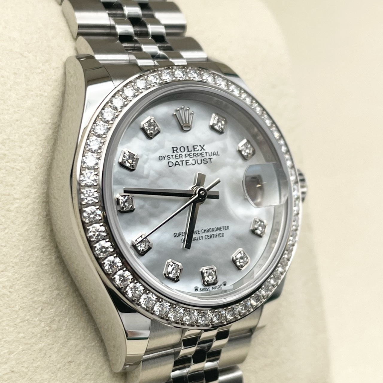 ロレックス  レディ デイトジャスト 279384RBR ホワイトマザーオブパール　28ｍｍ