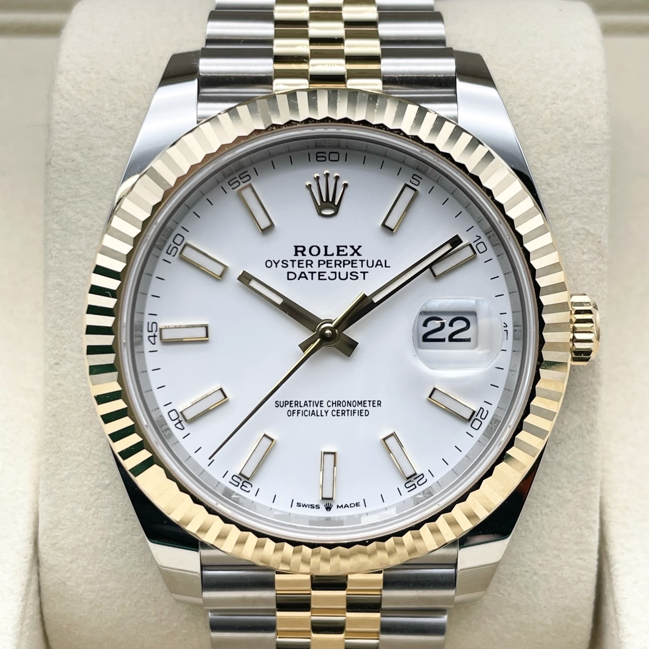 ロレックス デイトジャスト 126333 ホワイト ジュビリーブレス 41mm