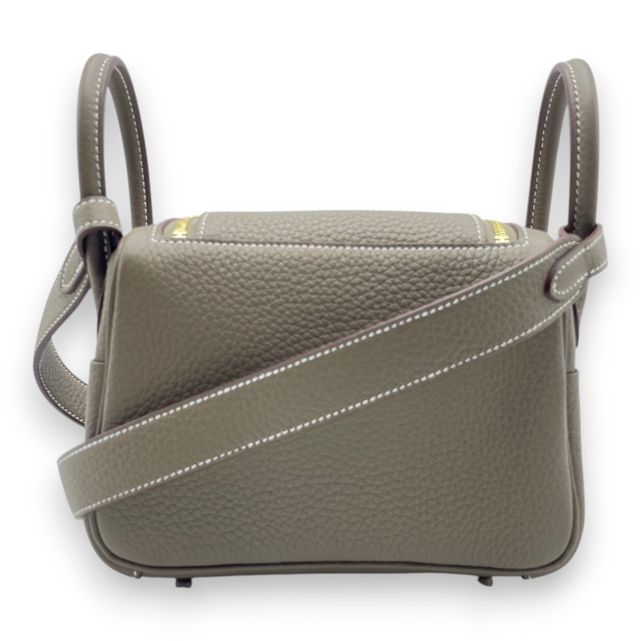 エルメス リンディミニ 20 エトゥープ トリヨンクレマンス ゴールド金具 K刻印