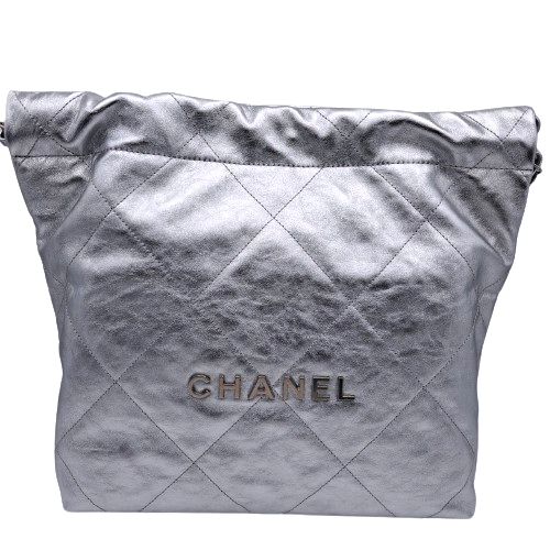 CHANEL シャネル22 チェーンショルダー シルバー AS3260