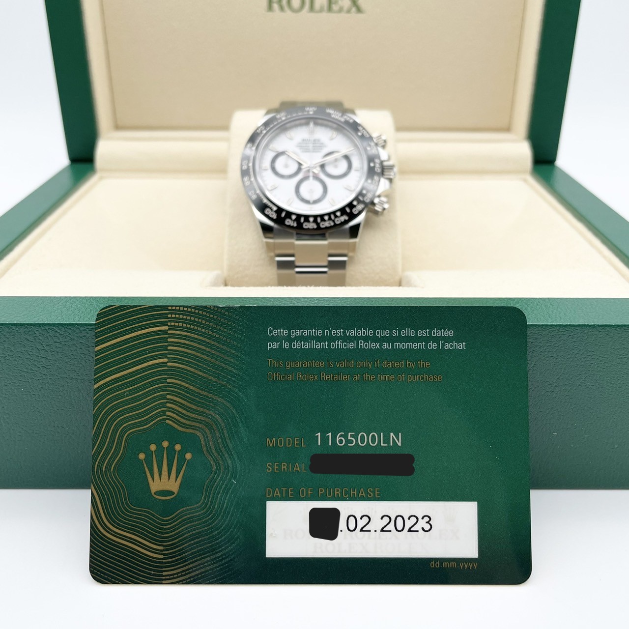 正規品　ロレックス　デイトナ　箱　ROLEX DAYTONA 116500 ロレックス デイトナ 116500LN ホワイト オイスターブレス 40mm