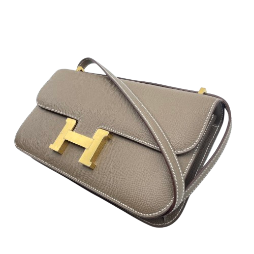 【新品未使用】HERMES エルメス コンスタンススリム エトゥープ W刻印 エルメス コンスタンストゥーゴー エトゥープ エプソン シルバー