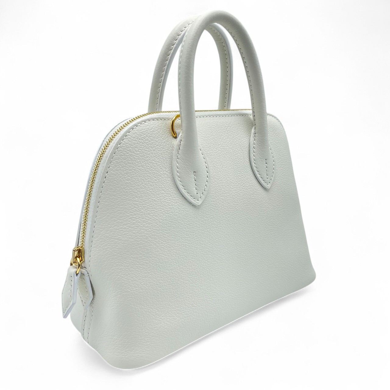 エルメス ボリード1923 ミニ ブラン シェーブル ゴールド金具 K刻印