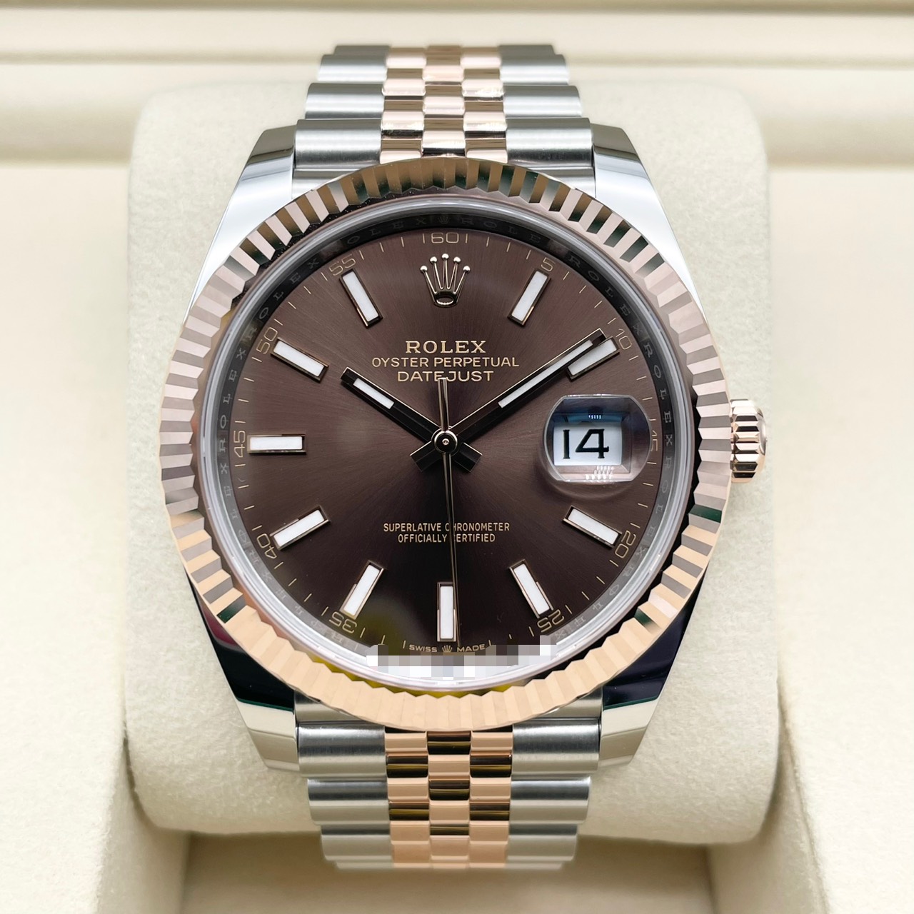 ロレックス デイトジャスト 126331 チョコレート ジュビリーブレス 41mm