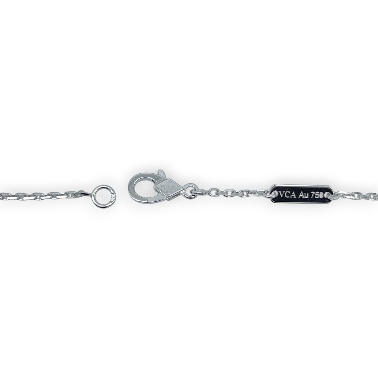【定価以下】ヴァンクリーフ＆アーペル ヴィンテージ アルハンブラ ペンダント VCARP9XG00 ギヨシェ ダイヤモンド 18K ホワイトゴールド