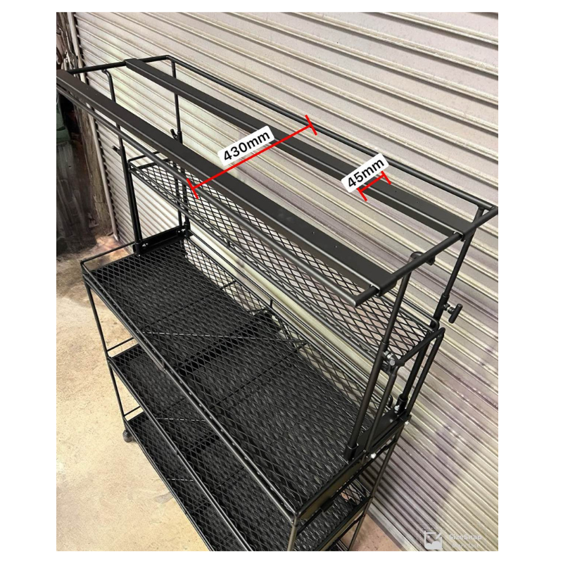 全段水受けトレー付き植物棚 ライティングレール ボタニカル