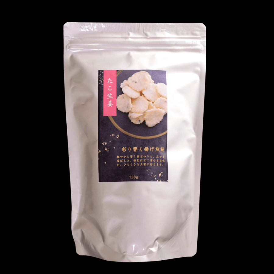彩り響く揚げ煎餅（たこ生姜） 150g