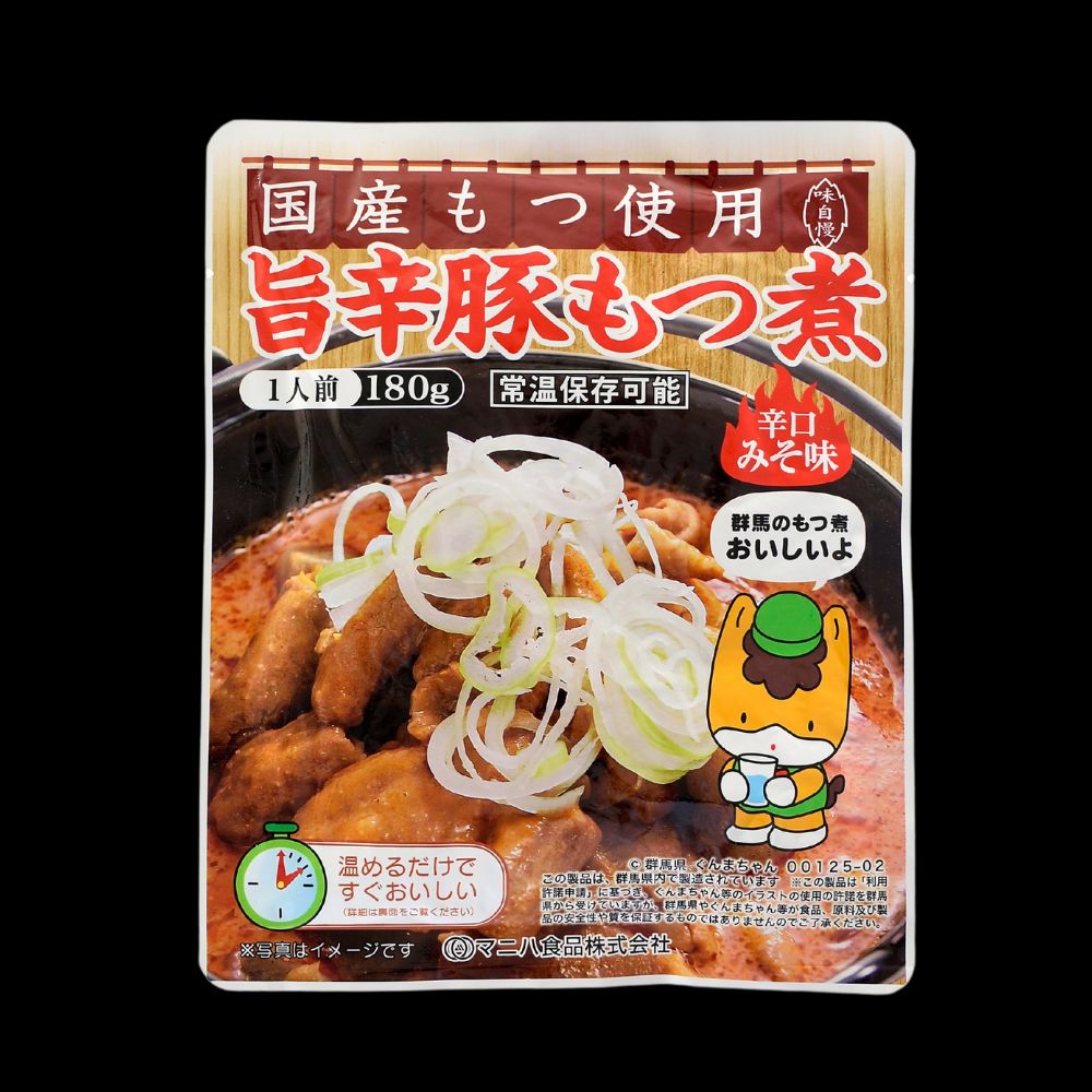 旨辛豚もつ煮 180g<p>(国産もつ使用)