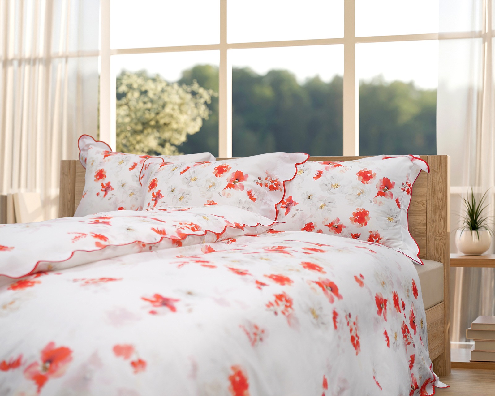 dea�óݤ����ĥ��С��å��󥰥롡150��210cm�å�åɡ�AVA PRINT VOILE