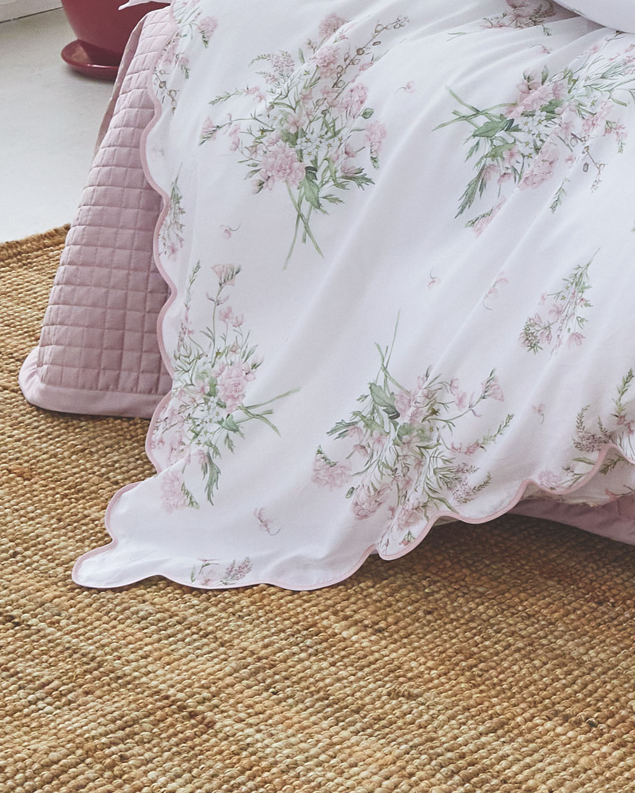 dea�óݤ����ĥ��С��å��֥� 190x210cm�åԥ󥯡�PROFUMI PRINT VOILE