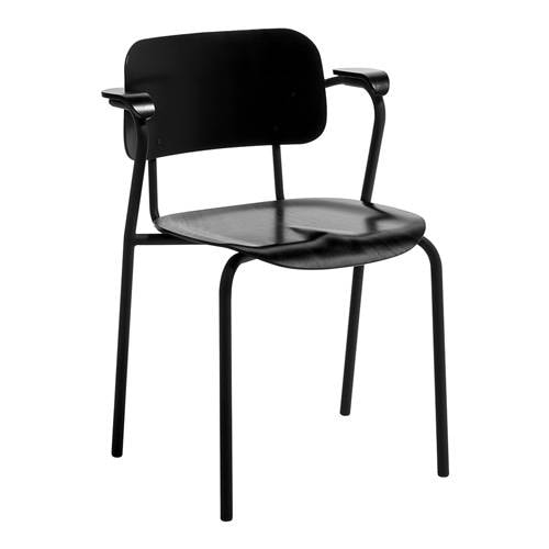 ■アルペール■AAVA　4レッグチェア　ウッドベース　2脚セット　ダイニング　黒 □アルペール□AAVA 4レッグチェア ウッドベース 2脚セット