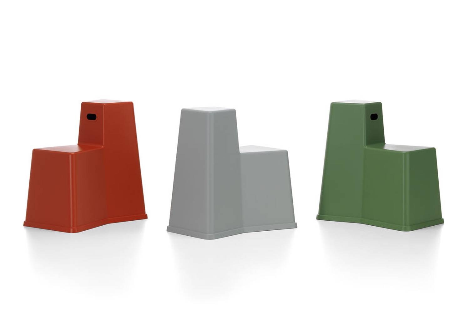 ヴィトラvitra スツール ツール　インダストリアルグリーン　レッド2点 ヴィトラvitra スツール ツール インダストリアルグリーン