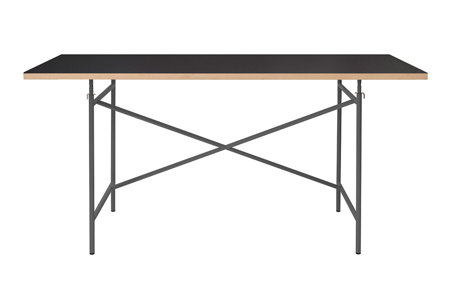 アイアーマン テーブル リノリウム ブラック 120 / 140 / 160cmの通販