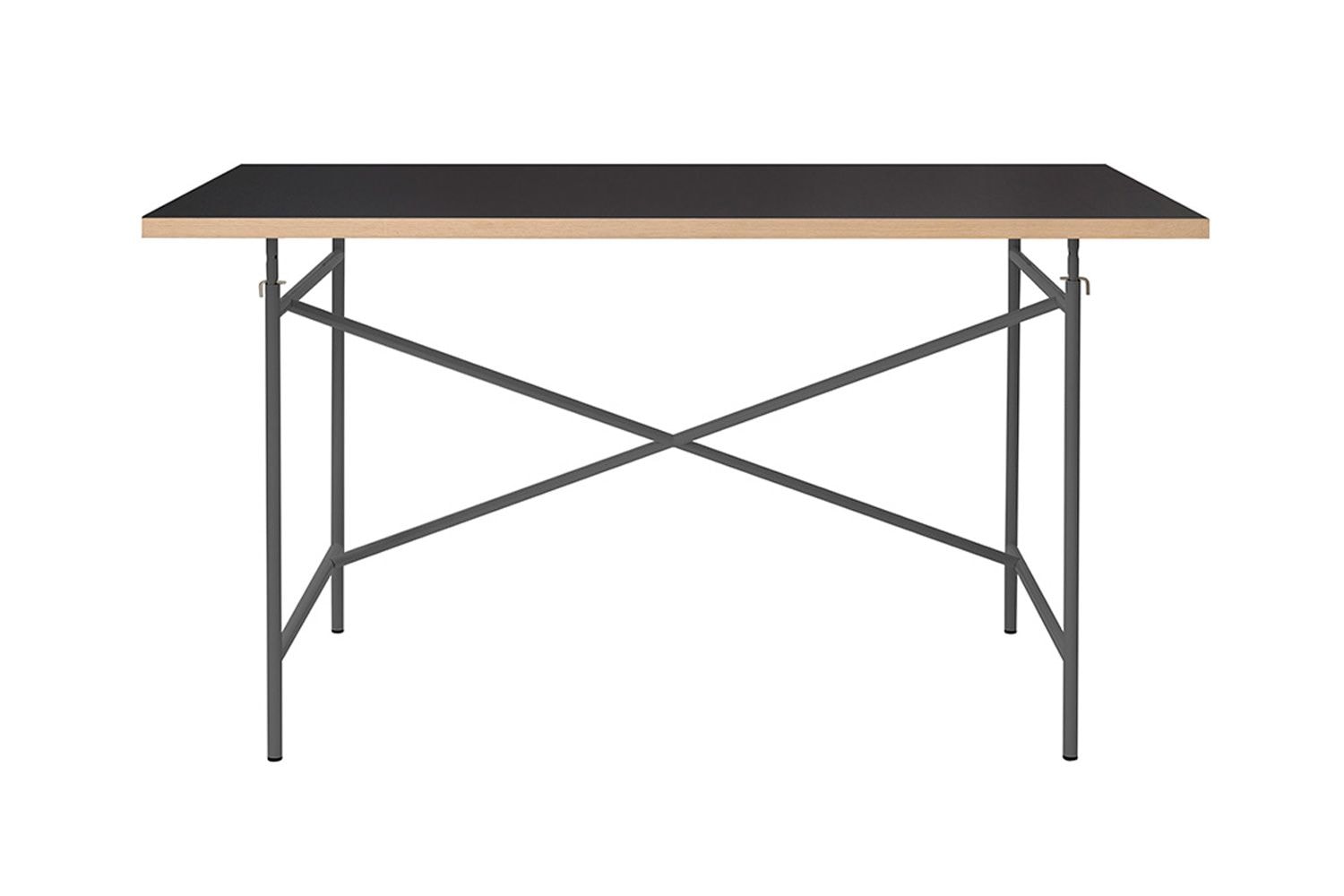 アイアーマン テーブル リノリウム ブラック 120 / 140 / 160cmの通販