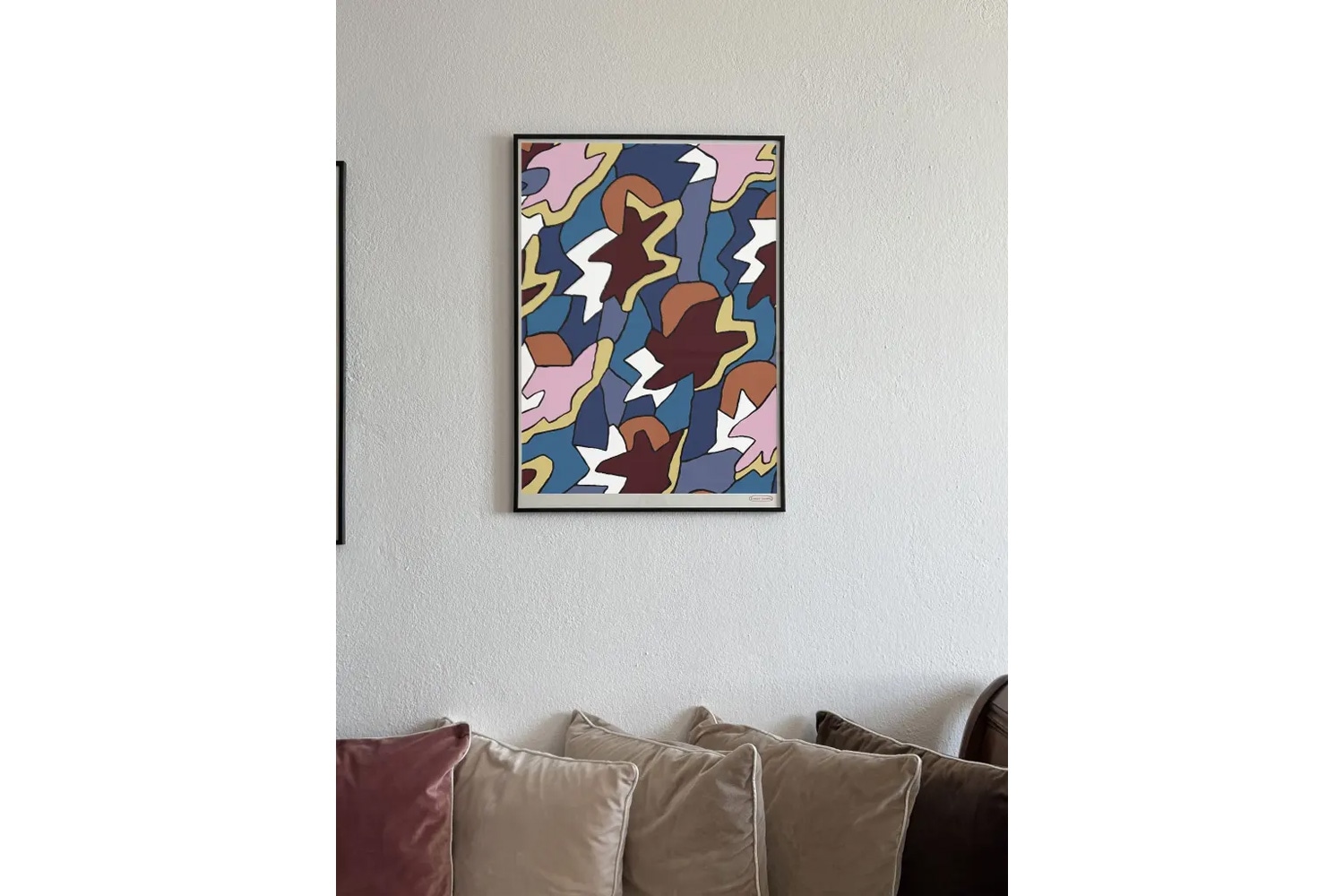 ソーデン ポスター ブルー,ピンク＆オレンジの通販 | 家具・インテリア