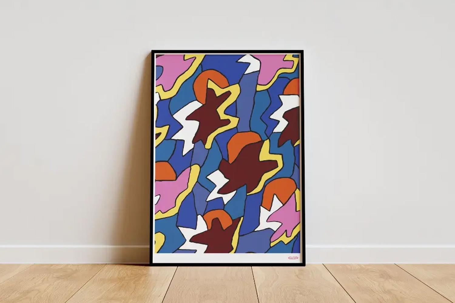 ソーデン ポスター ブルー,ピンク＆オレンジの通販 | 家具・インテリア