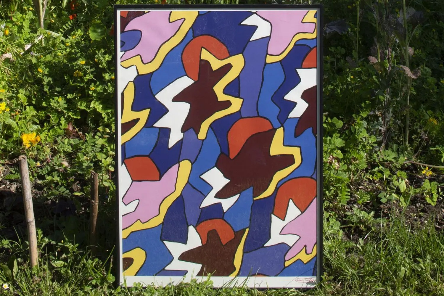 ソーデン ポスター ブルー,ピンク＆オレンジの通販 | 家具・インテリア